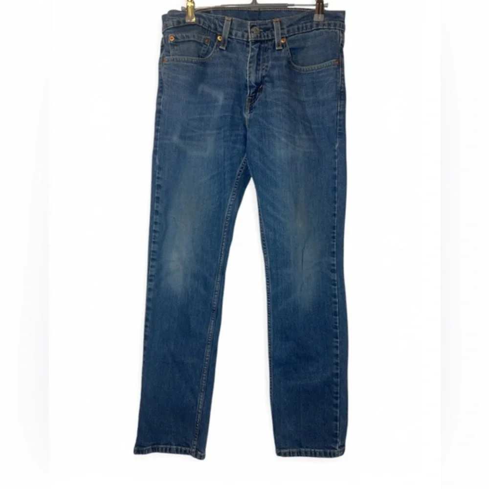 Levi 511 Men 31x30 (Actual 29 length) 5 Pocket 2018 Whisker Faded Denim‎ Jean